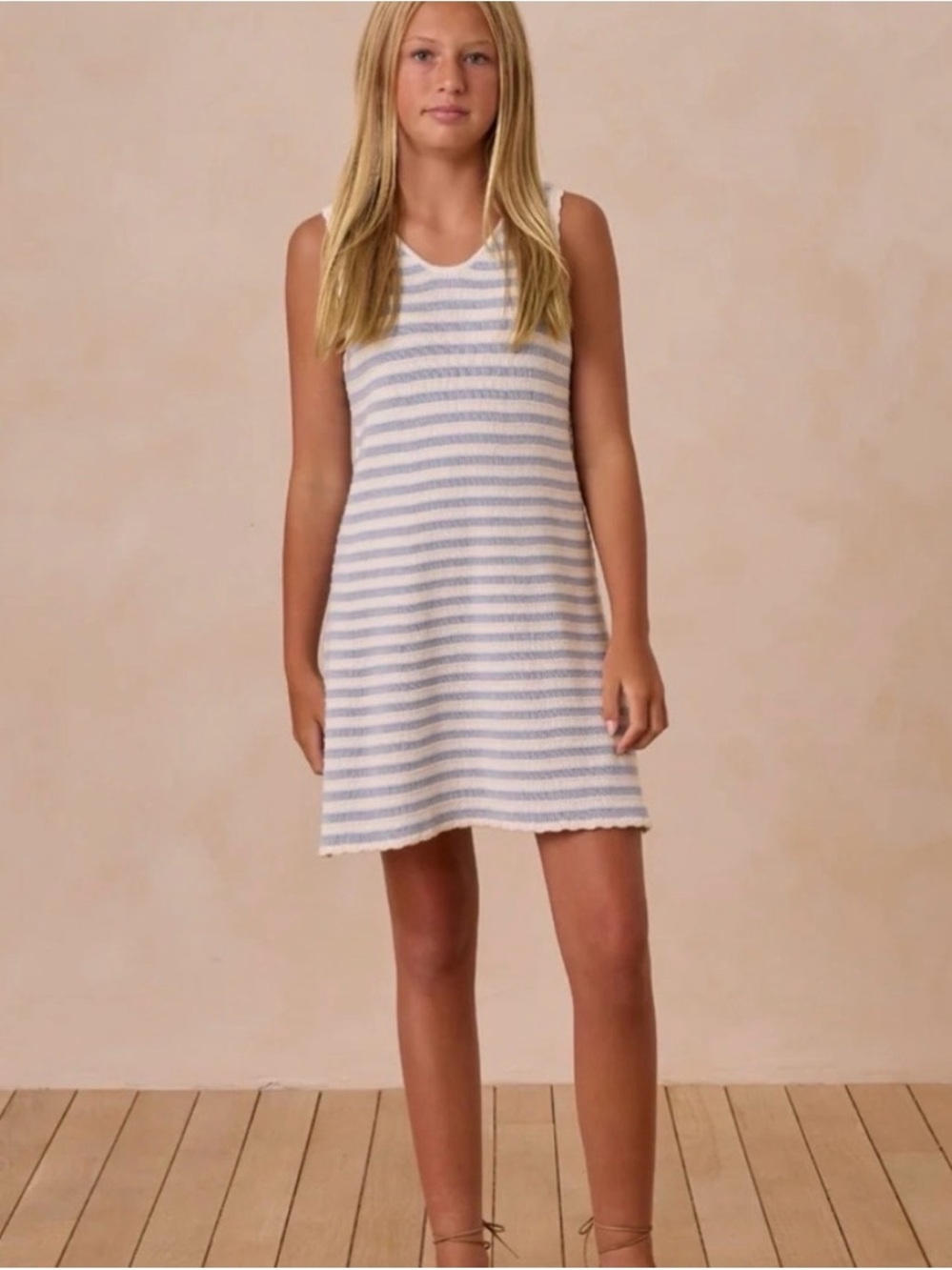 NWT Rylee + Cru Striped Knit Tank Dress - size 12